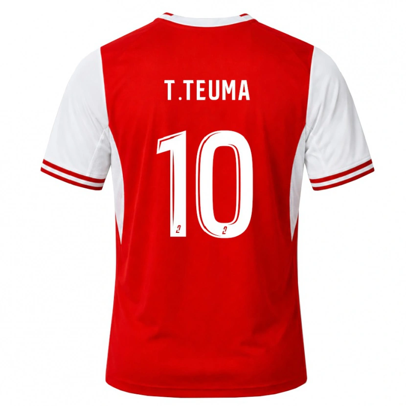 Danxen Kvinder Teddy Teuma #10 Rød Hvid Hjemmebane Spillertrøjer 2026/27 Trøje T-Shirt