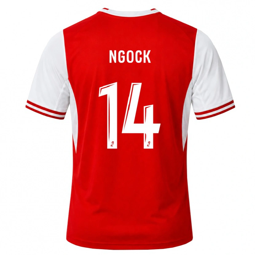 Danxen Kvinder Monique Ngock #14 Rød Hvid Hjemmebane Spillertrøjer 2026/27 Trøje T-Shirt