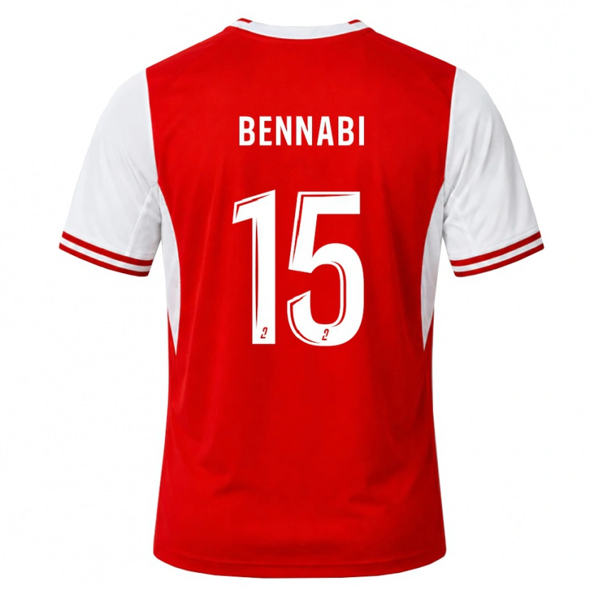 Danxen Kvinder Rayan Bennabi #15 Rød Hvid Hjemmebane Spillertrøjer 2026/27 Trøje T-Shirt