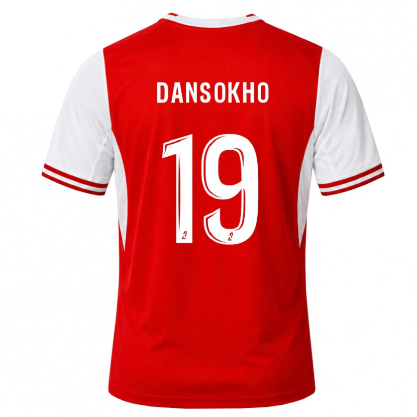 Danxen Kvinder Ansoumana Dansokho #19 Rød Hvid Hjemmebane Spillertrøjer 2026/27 Trøje T-Shirt