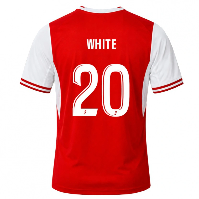 Danxen Kvinder Morgan White #20 Rød Hvid Hjemmebane Spillertrøjer 2026/27 Trøje T-Shirt