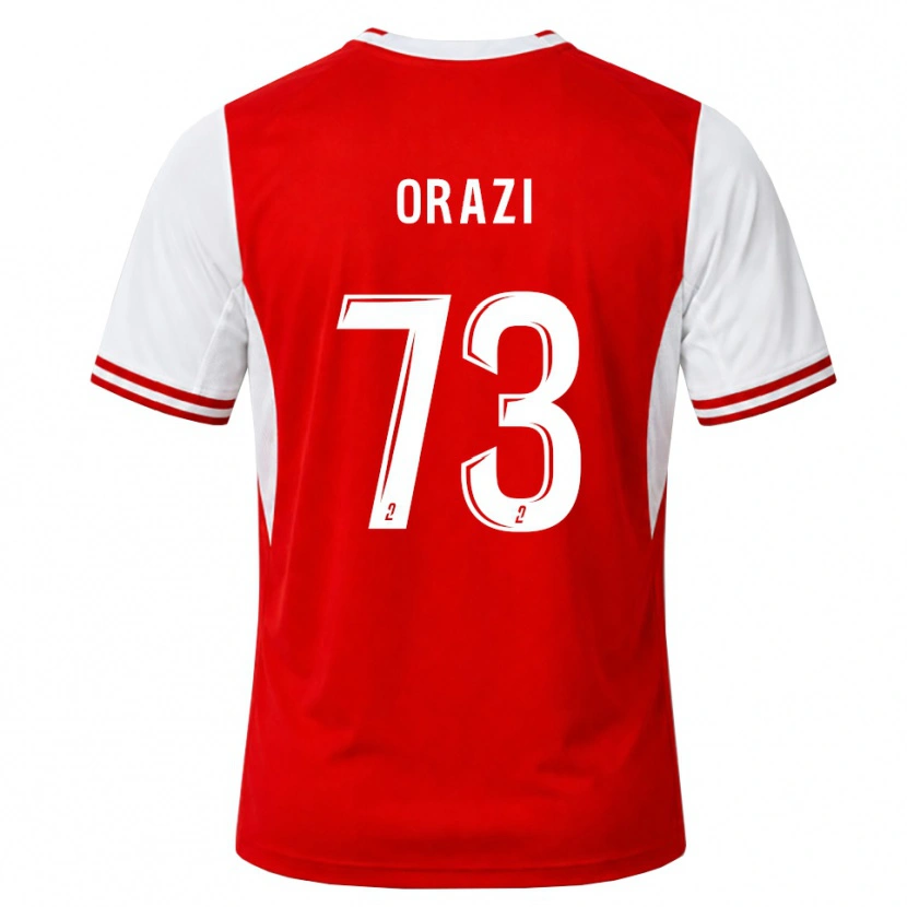 Danxen Kvinder Ike Orazi #73 Rød Hvid Hjemmebane Spillertrøjer 2026/27 Trøje T-Shirt