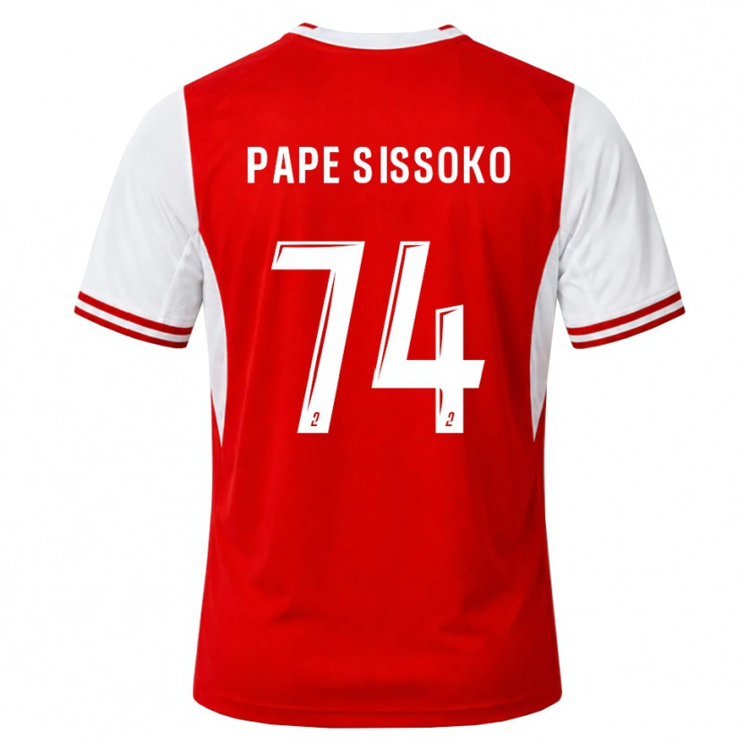 Danxen Kvinder Niama Pape Sissoko #74 Rød Hvid Hjemmebane Spillertrøjer 2026/27 Trøje T-Shirt