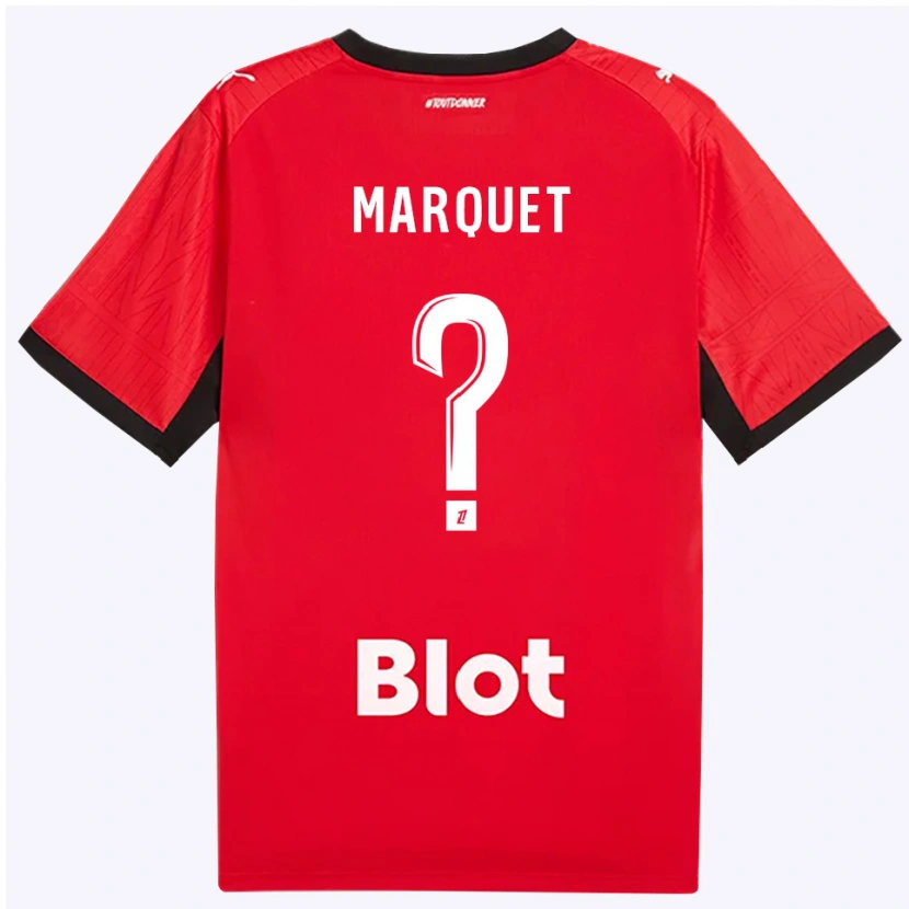 Danxen Kvinder Pacôme Marquet #0 Rød Sort Hvid Hjemmebane Spillertrøjer 2026/27 Trøje T-Shirt