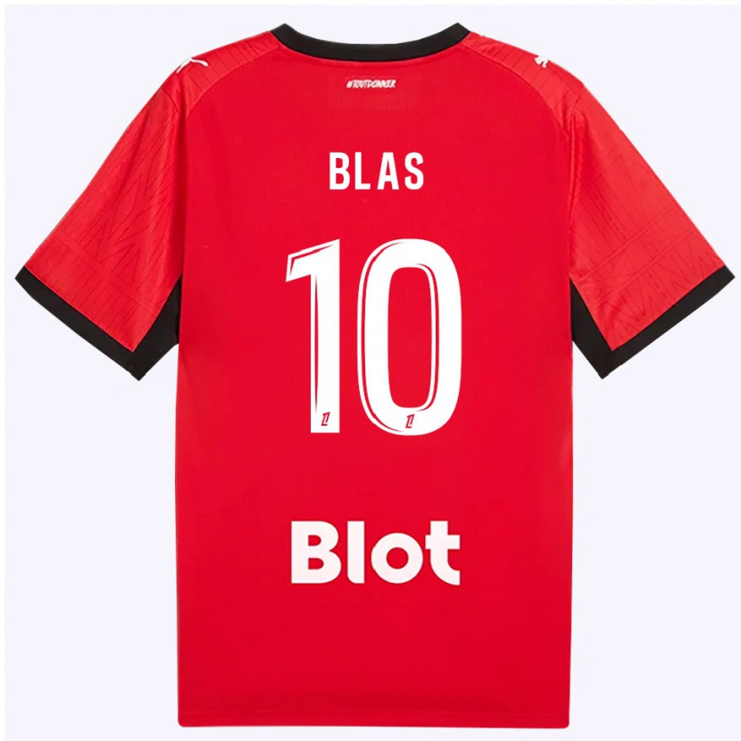 Danxen Kvinder Ludovic Blas #10 Rød Sort Hvid Hjemmebane Spillertrøjer 2026/27 Trøje T-Shirt