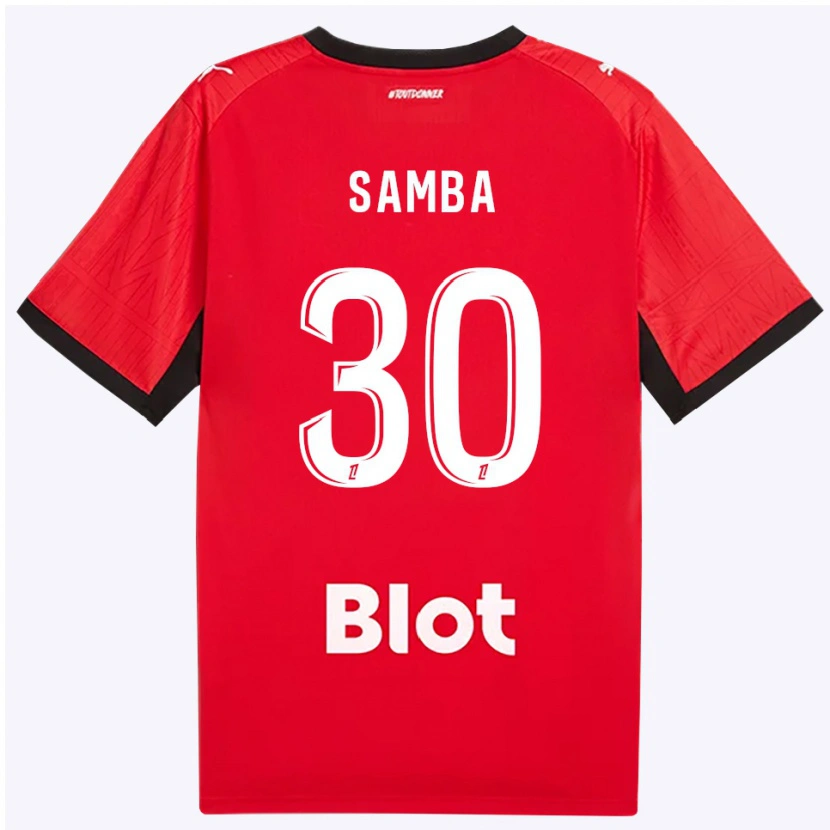 Danxen Kvinder Brice Samba #30 Rød Sort Hvid Hjemmebane Spillertrøjer 2026/27 Trøje T-Shirt