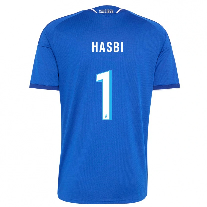 Danxen Kvinder Walid Hasbi #1 Kongeblå Hvid Hjemmebane Spillertrøjer 2026/27 Trøje T-Shirt