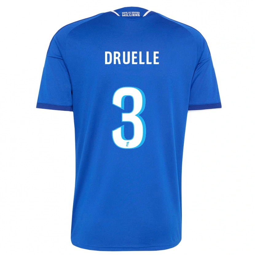 Danxen Kvinder Robin Druelle #3 Kongeblå Hvid Hjemmebane Spillertrøjer 2026/27 Trøje T-Shirt