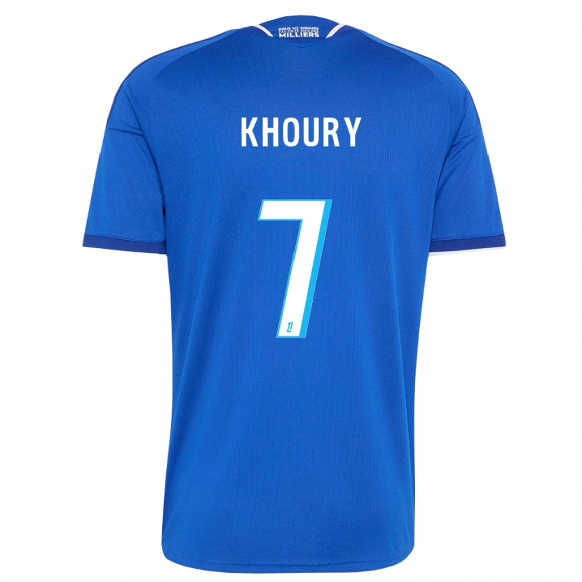 Danxen Kvinder Pilar Khoury #7 Kongeblå Hvid Hjemmebane Spillertrøjer 2026/27 Trøje T-Shirt