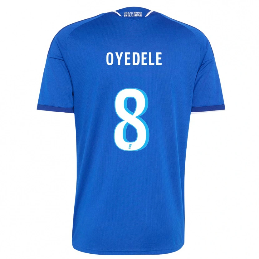 Danxen Kvinder Maxi Oyedele #8 Kongeblå Hvid Hjemmebane Spillertrøjer 2026/27 Trøje T-Shirt