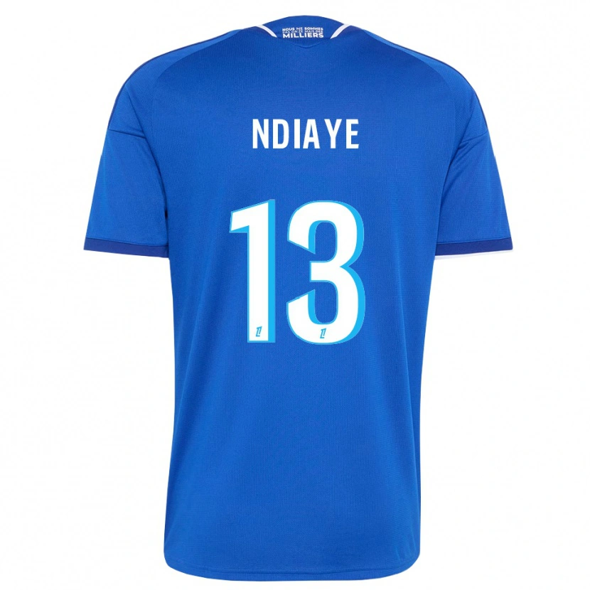 Danxen Kvinder Serigne Ndiaye #13 Kongeblå Hvid Hjemmebane Spillertrøjer 2026/27 Trøje T-Shirt