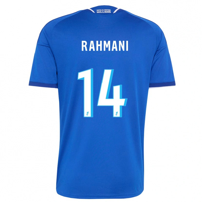 Danxen Kvinder Nessim Rahmani #14 Kongeblå Hvid Hjemmebane Spillertrøjer 2026/27 Trøje T-Shirt