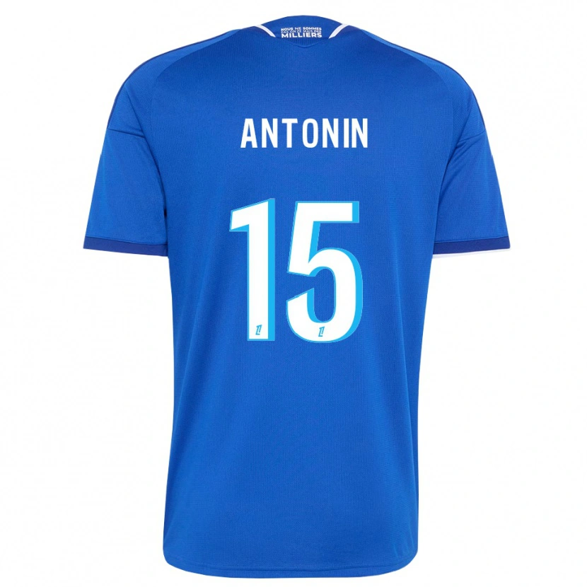 Danxen Kvinder Erwan Antonin #15 Kongeblå Hvid Hjemmebane Spillertrøjer 2026/27 Trøje T-Shirt