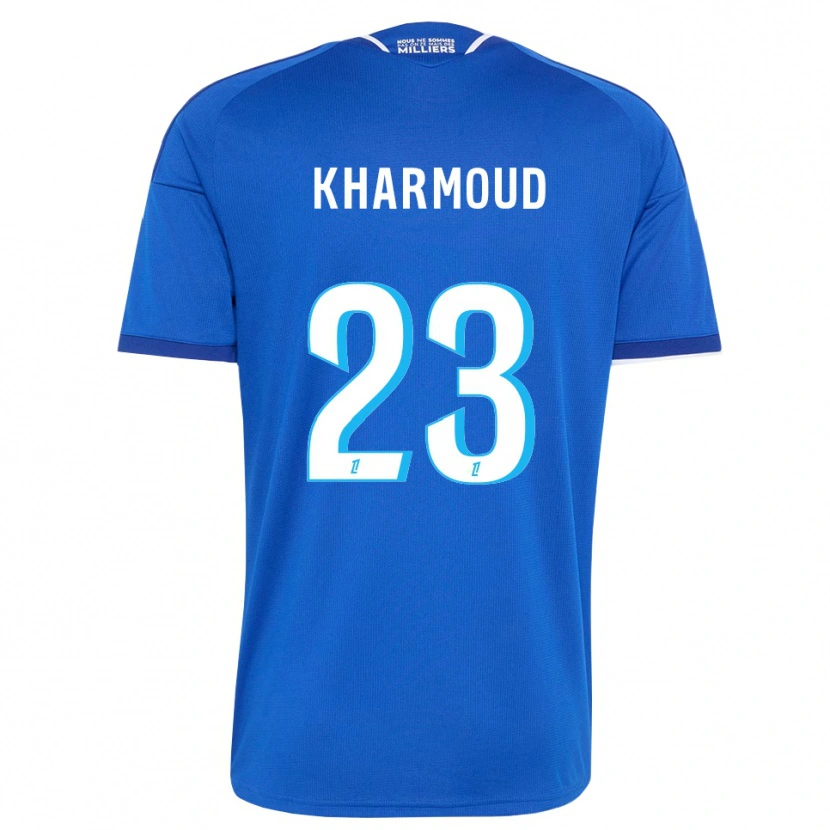Danxen Kvinder Rayan Kharmoud #23 Kongeblå Hvid Hjemmebane Spillertrøjer 2026/27 Trøje T-Shirt