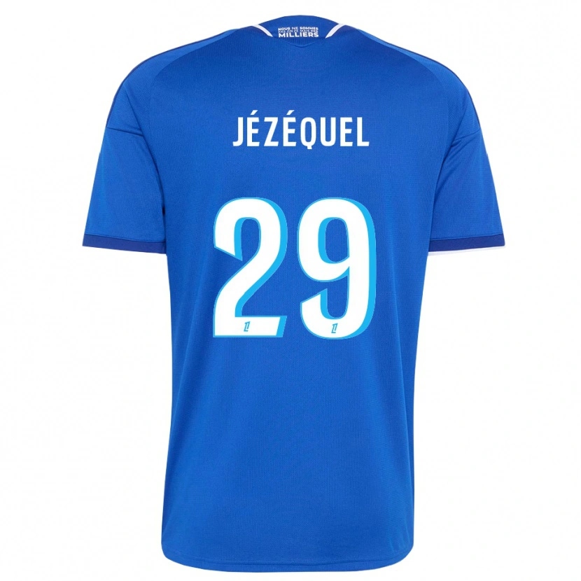 Danxen Kvinder Emmy Jézéquel #29 Kongeblå Hvid Hjemmebane Spillertrøjer 2026/27 Trøje T-Shirt