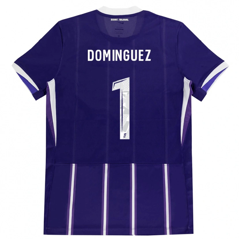 Danxen Kvinder Álex Domínguez #1 Lilla Hvid Hjemmebane Spillertrøjer 2026/27 Trøje T-Shirt