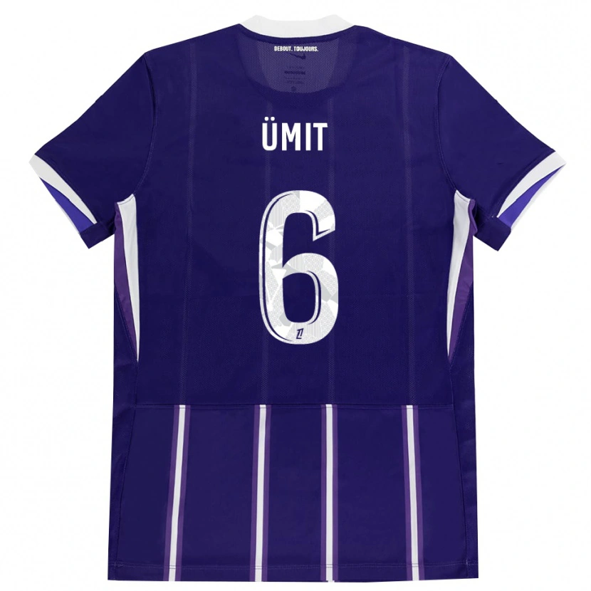Danxen Kvinder Ümit Akdağ #6 Lilla Hvid Hjemmebane Spillertrøjer 2026/27 Trøje T-Shirt