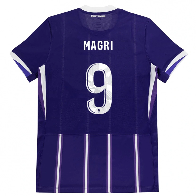 Danxen Kvinder Frank Magri #9 Lilla Hvid Hjemmebane Spillertrøjer 2026/27 Trøje T-Shirt