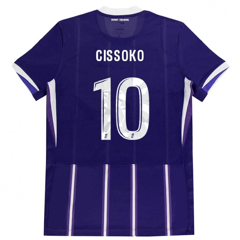Danxen Kvinder Ibrahim Cissoko #10 Lilla Hvid Hjemmebane Spillertrøjer 2026/27 Trøje T-Shirt