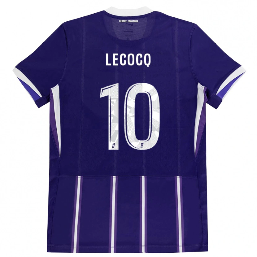 Danxen Kvinder Anaëlle Lecocq #10 Lilla Hvid Hjemmebane Spillertrøjer 2026/27 Trøje T-Shirt