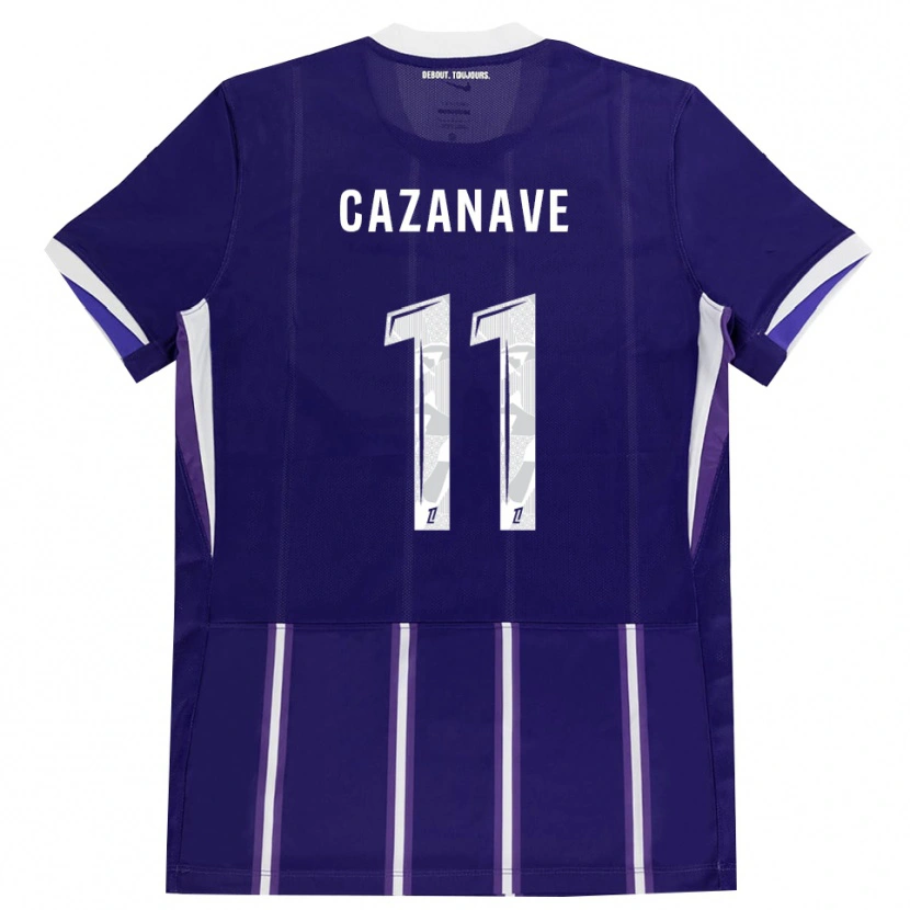 Danxen Kvinder Julie Cazanave #11 Lilla Hvid Hjemmebane Spillertrøjer 2026/27 Trøje T-Shirt