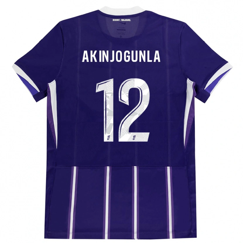 Danxen Kvinder Michaël Akinjogunla #12 Lilla Hvid Hjemmebane Spillertrøjer 2026/27 Trøje T-Shirt