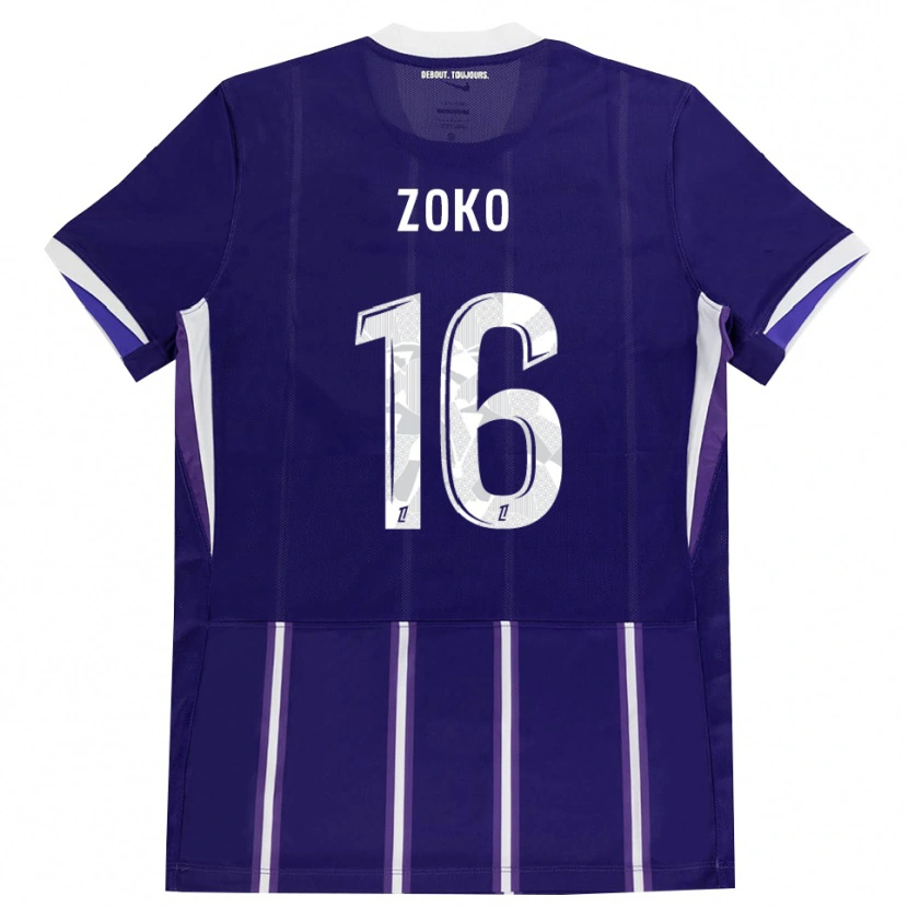 Danxen Kvinder Nathan Zoko #16 Lilla Hvid Hjemmebane Spillertrøjer 2026/27 Trøje T-Shirt