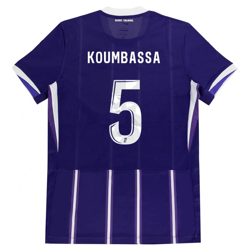 Danxen Kvinder Seny Koumbassa #5 Lilla Hvid Hjemmebane Spillertrøjer 2026/27 Trøje T-Shirt