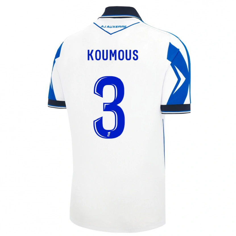 Danxen Kvinder Ken Koumous #3 Sort Hvid Blå Hjemmebane Spillertrøjer 2026/27 Trøje T-Shirt