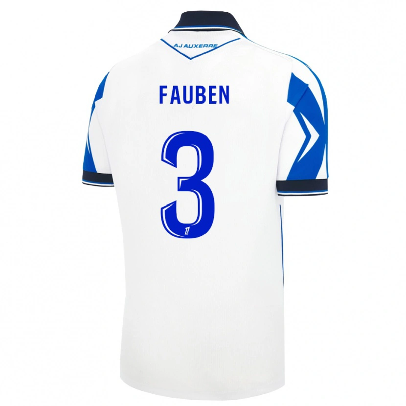 Danxen Kvinder Marc-Allan Fauben #3 Sort Hvid Blå Hjemmebane Spillertrøjer 2026/27 Trøje T-Shirt