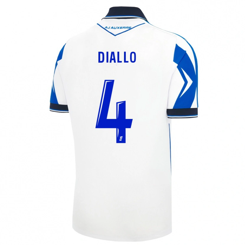 Danxen Kvinder Ibrahim Diallo #4 Sort Hvid Blå Hjemmebane Spillertrøjer 2026/27 Trøje T-Shirt
