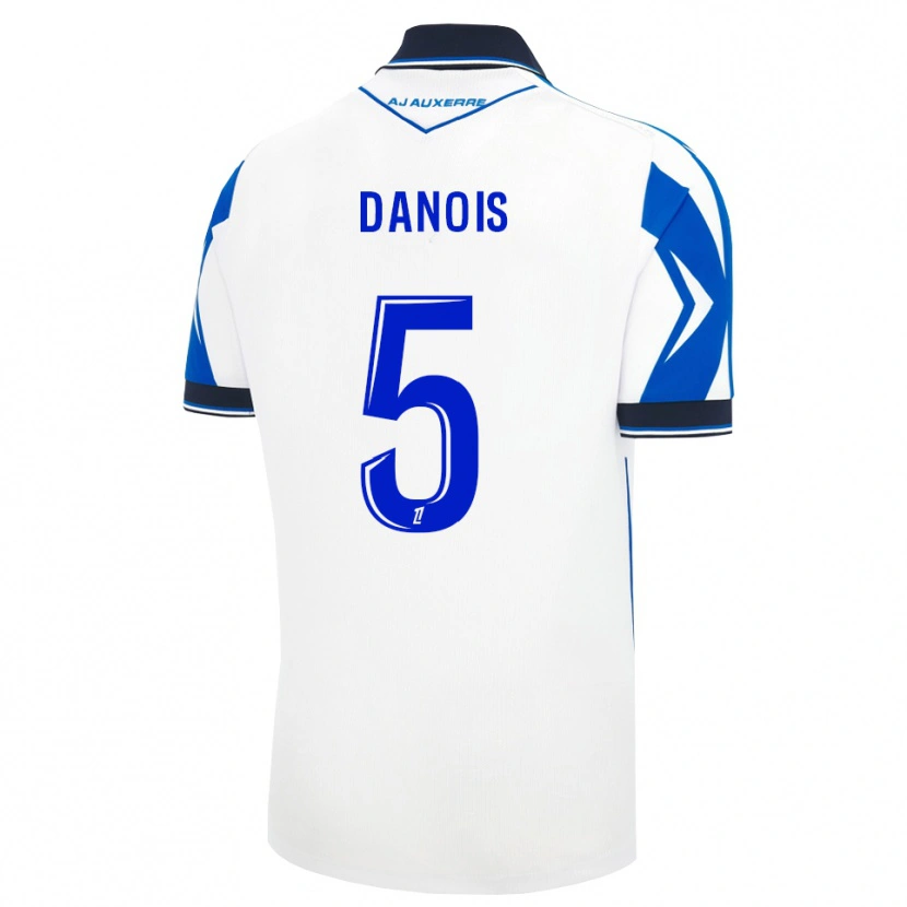 Danxen Kvinder Kévin Danois #5 Sort Hvid Blå Hjemmebane Spillertrøjer 2026/27 Trøje T-Shirt