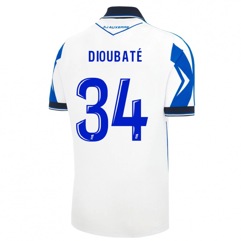 Danxen Kvinder Lamfia Dioubaté #34 Sort Hvid Blå Hjemmebane Spillertrøjer 2026/27 Trøje T-Shirt