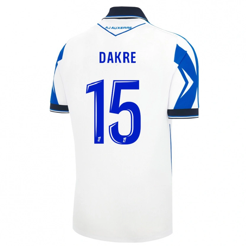 Danxen Kvinder Valentin Dakre #15 Sort Hvid Blå Hjemmebane Spillertrøjer 2026/27 Trøje T-Shirt