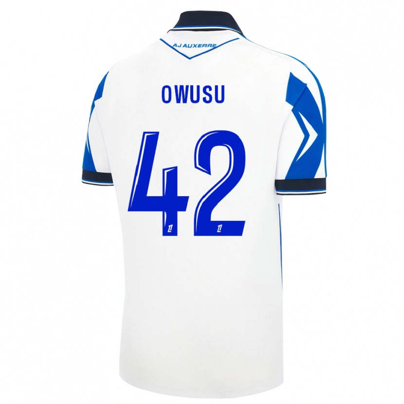 Danxen Kvinder Elisha Owusu #42 Sort Hvid Blå Hjemmebane Spillertrøjer 2026/27 Trøje T-Shirt