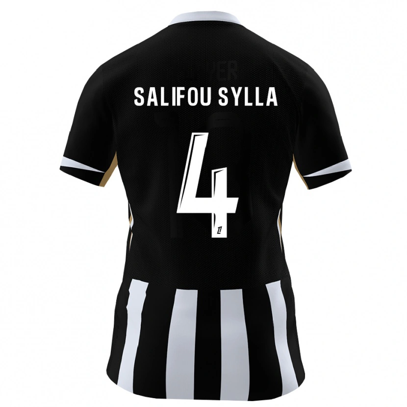 Danxen Kvinder Salifou Sylla #4 Sort Blå Hjemmebane Spillertrøjer 2026/27 Trøje T-Shirt