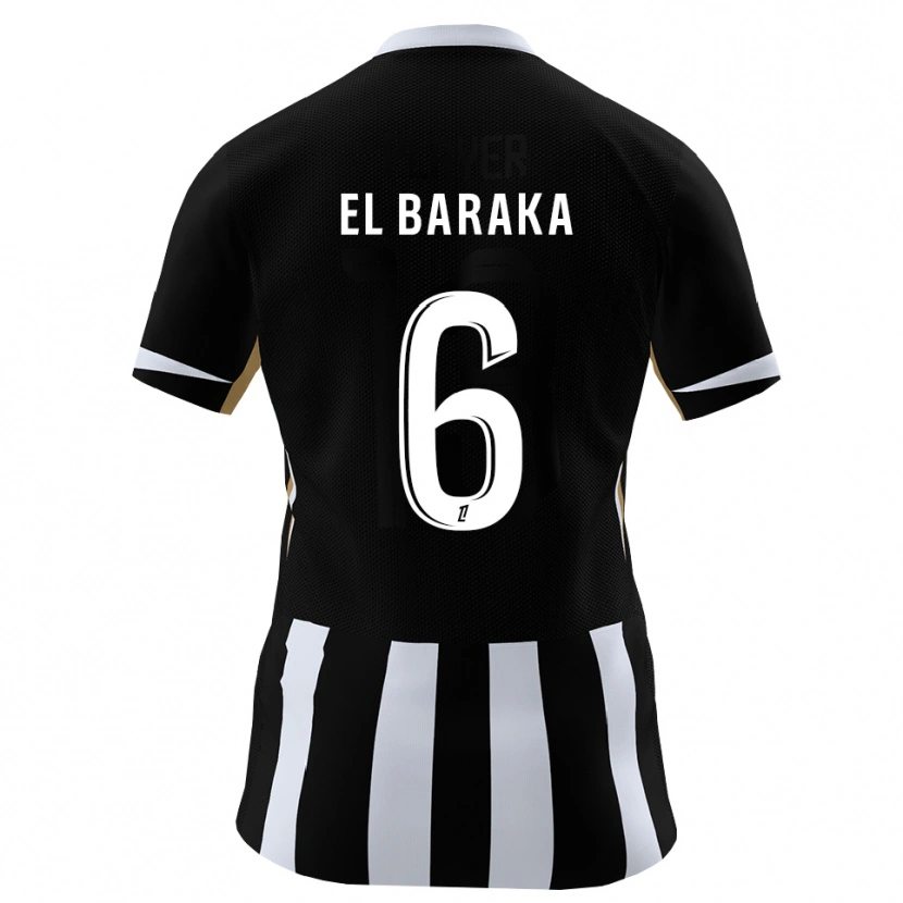 Danxen Kvinder Jibril El Baraka #6 Sort Blå Hjemmebane Spillertrøjer 2026/27 Trøje T-Shirt