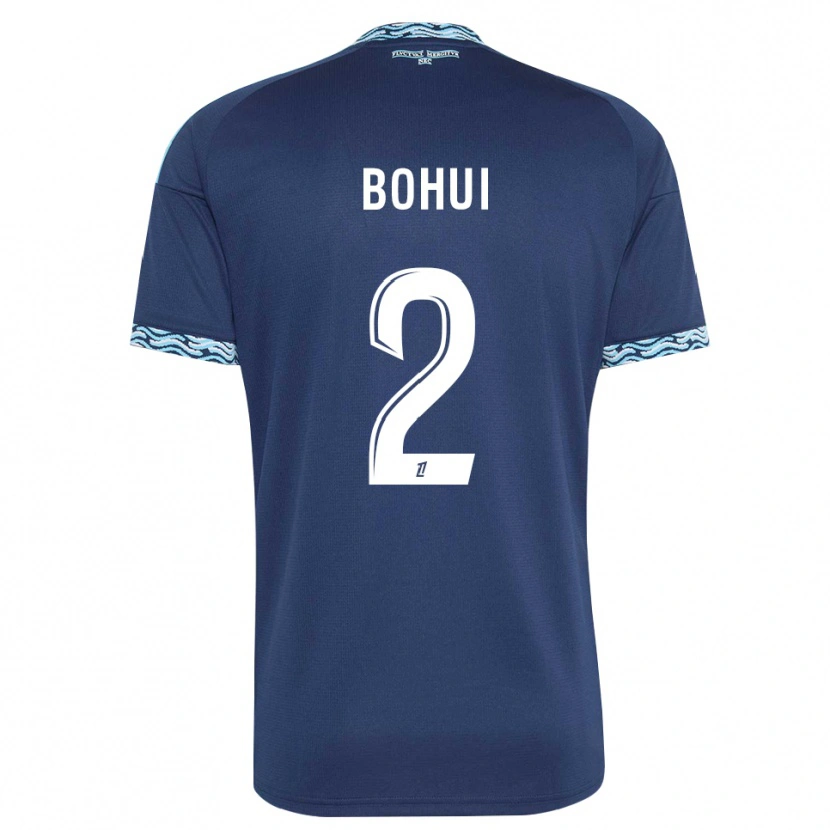 Danxen Kvinder Isaiah Bohui #2 Stålblå Hvid Hjemmebane Spillertrøjer 2026/27 Trøje T-Shirt