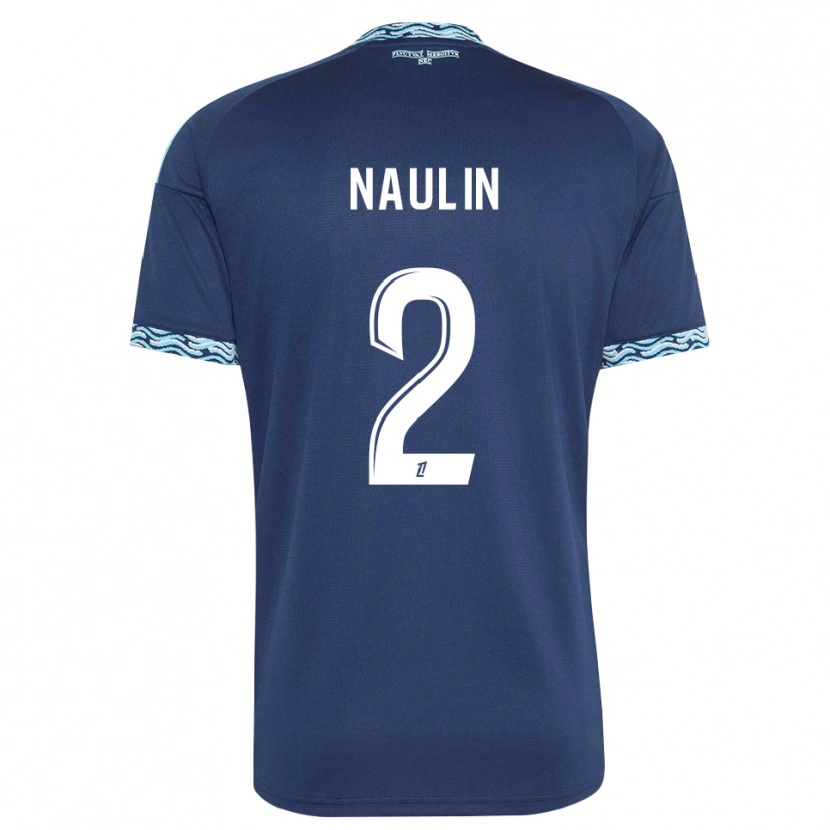 Danxen Kvinder Ethan Naulin #2 Stålblå Hvid Hjemmebane Spillertrøjer 2026/27 Trøje T-Shirt