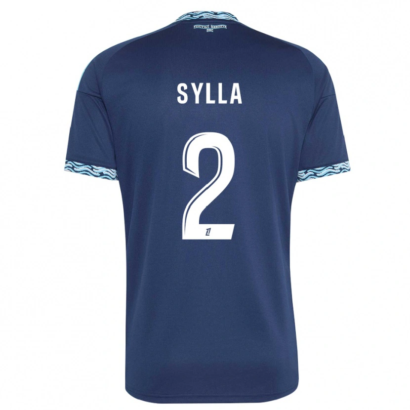 Danxen Kvinder Mohamed Sylla #2 Stålblå Hvid Hjemmebane Spillertrøjer 2026/27 Trøje T-Shirt