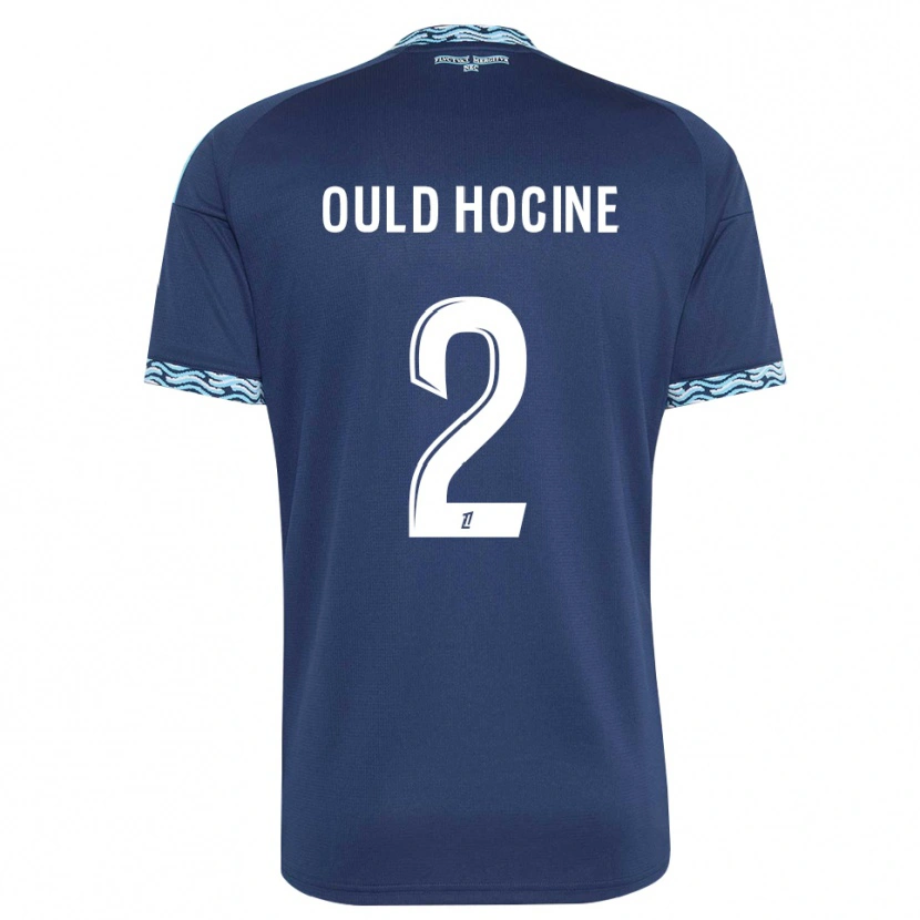 Danxen Kvinder Célina Ould Hocine #2 Stålblå Hvid Hjemmebane Spillertrøjer 2026/27 Trøje T-Shirt