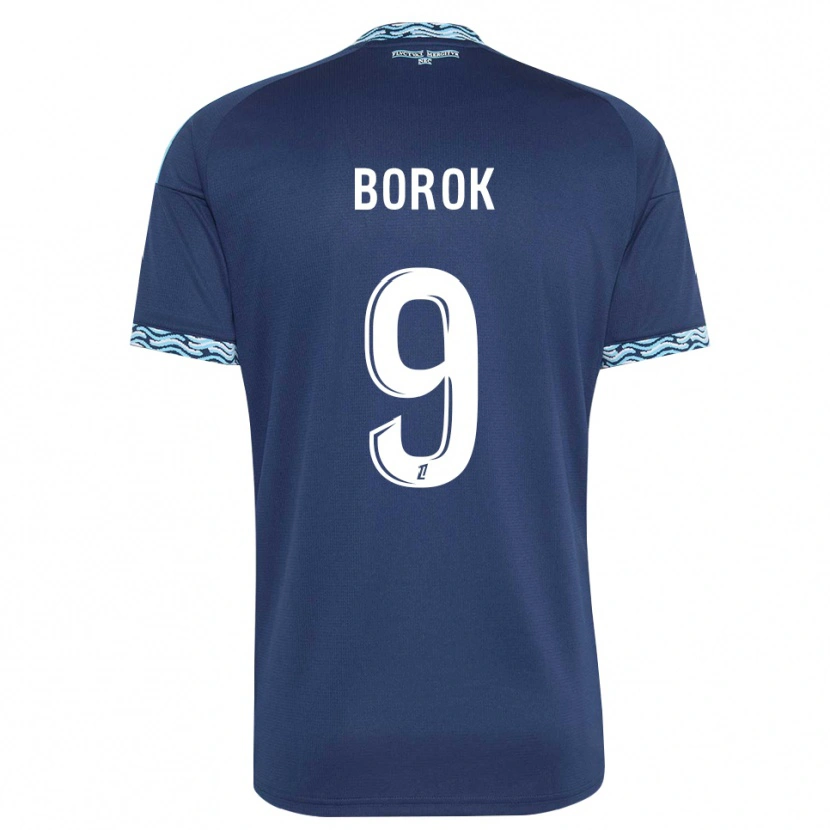 Danxen Kvinder Rudy Borok #9 Stålblå Hvid Hjemmebane Spillertrøjer 2026/27 Trøje T-Shirt