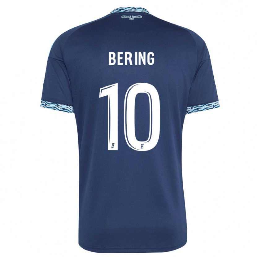 Danxen Kvinder Aymerick Bering #10 Stålblå Hvid Hjemmebane Spillertrøjer 2026/27 Trøje T-Shirt