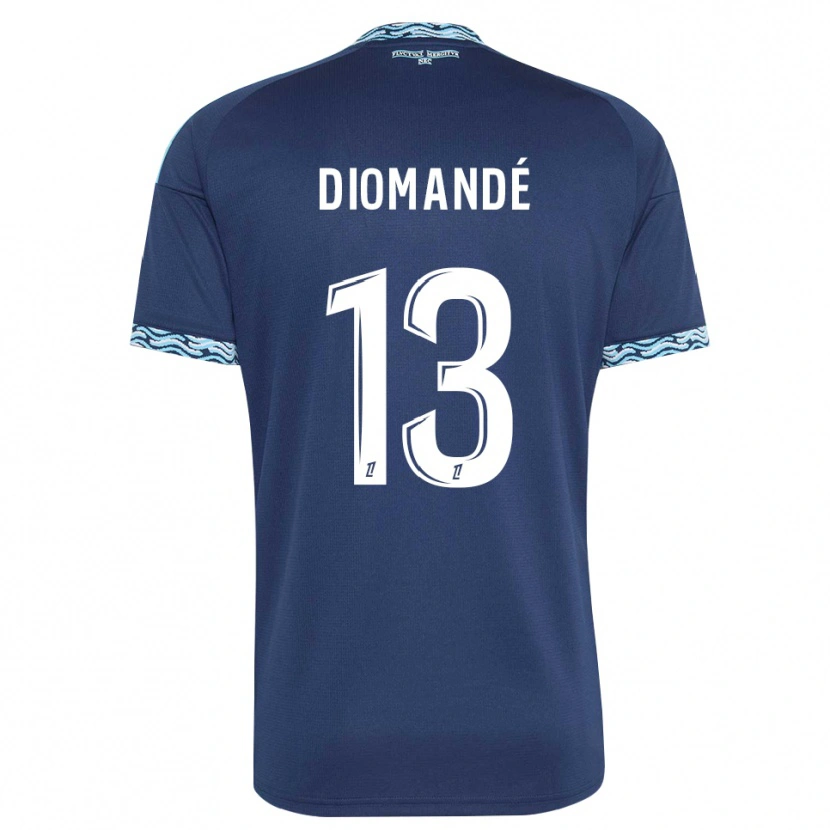 Danxen Kvinder Vassancy Diomandé #13 Stålblå Hvid Hjemmebane Spillertrøjer 2026/27 Trøje T-Shirt