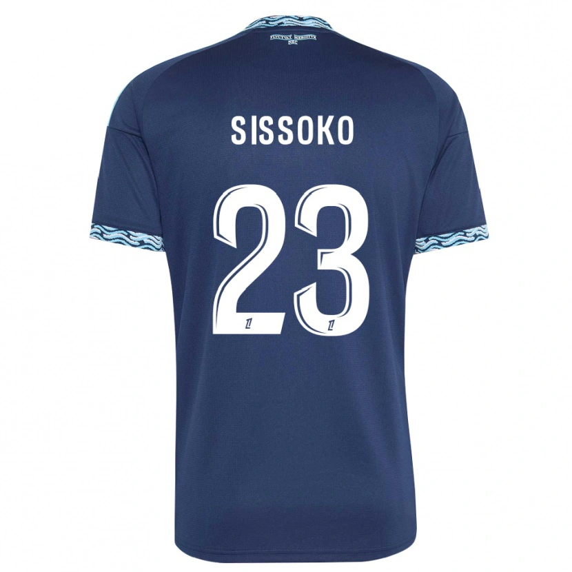 Danxen Kvinder Teninsoun Sissoko #23 Stålblå Hvid Hjemmebane Spillertrøjer 2026/27 Trøje T-Shirt