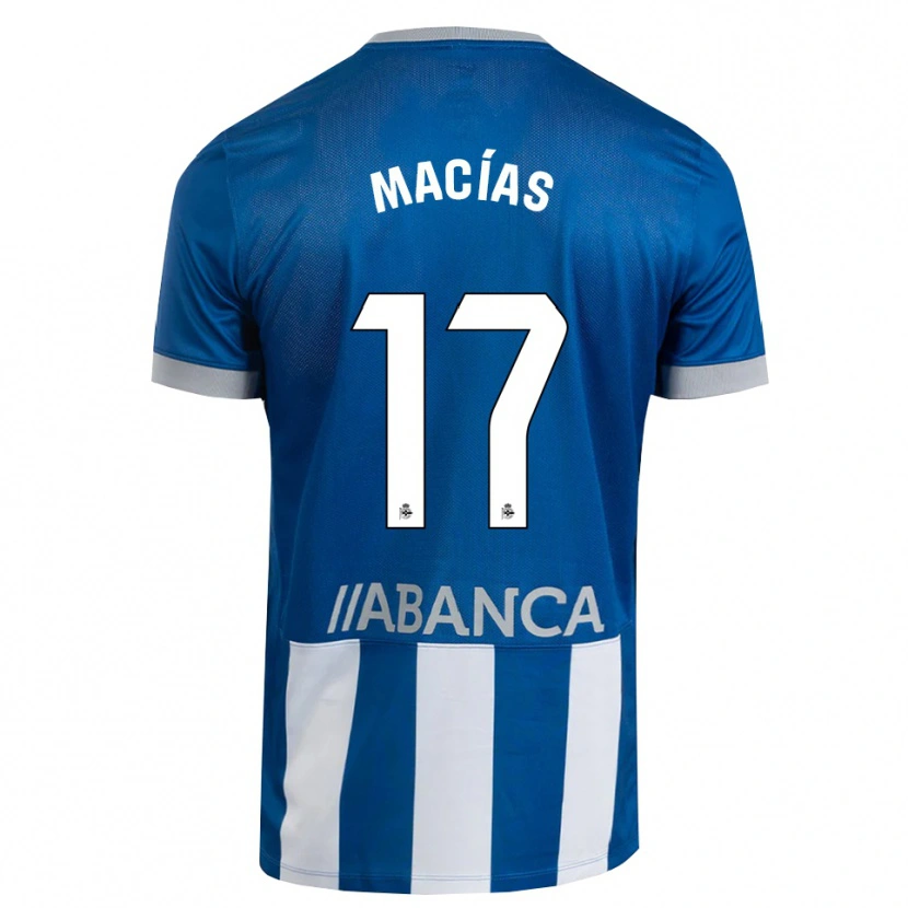 Danxen Kvinder Luisao Macías #17 Blå Grå Hvid Hjemmebane Spillertrøjer 2026/27 Trøje T-Shirt