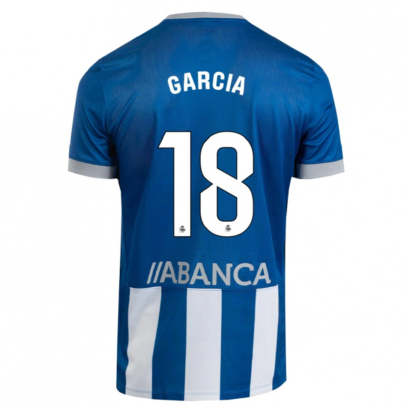 Danxen Kvinder Raquel García #18 Blå Grå Hvid Hjemmebane Spillertrøjer 2026/27 Trøje T-Shirt
