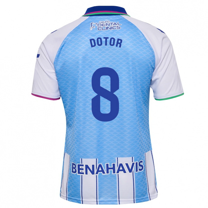 Danxen Kvinder Carlos Dotor #8 Dyb Himmelblå Hvid Hjemmebane Spillertrøjer 2026/27 Trøje T-Shirt