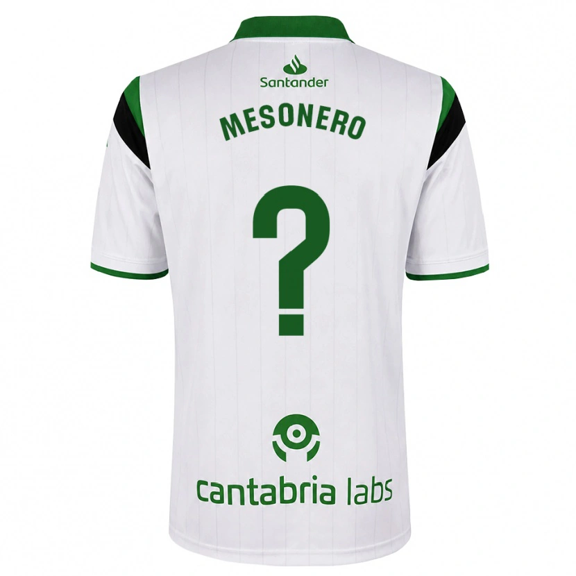 Danxen Kvinder Germán Mesonero #0 Hvid Grøn Sort Hjemmebane Spillertrøjer 2026/27 Trøje T-Shirt