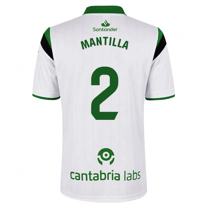Danxen Kvinder Álvaro Mantilla #2 Hvid Grøn Sort Hjemmebane Spillertrøjer 2026/27 Trøje T-Shirt